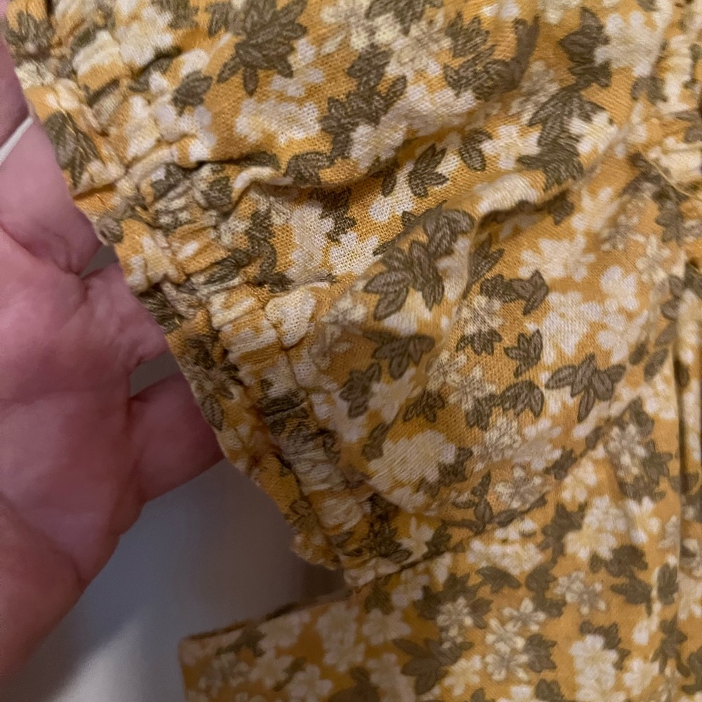 Zara Yellow and Cream Floral Dress - Picture 6 of 11